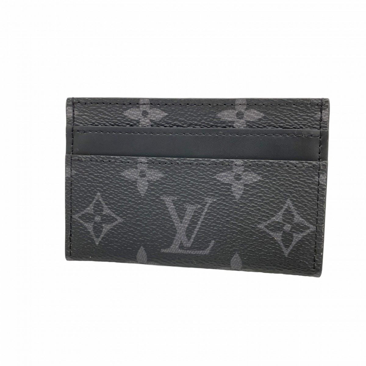 5 pa 1469 ルイヴィトン カードケース モノグラム エクリプス ポルトカルトダブル M 62170 ブラック メンズ