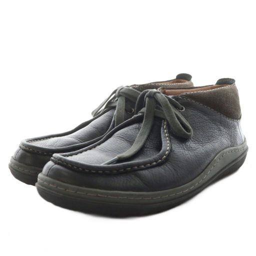 クラークス clarks ワラビー チャッカブーツ レザー UK6.5 黒 ブラック 261099377065 /AN12 ▲H