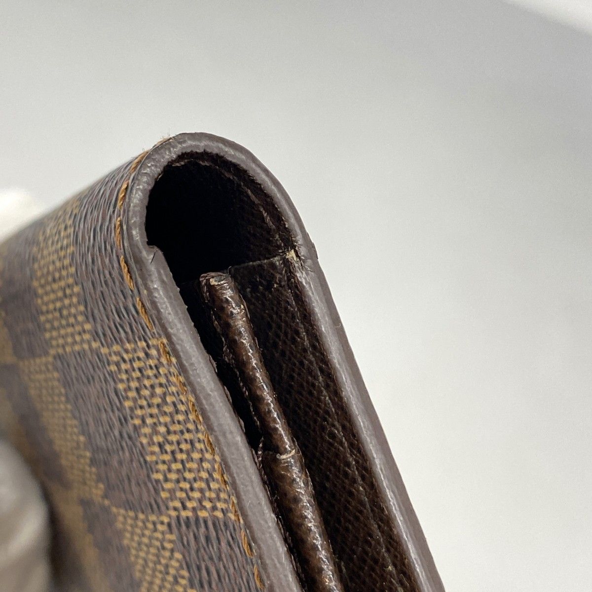 【5pb1538】ルイヴィトン 長札入れ ダミエ ポルトカルトクレディ N60825 エベヌ【中古】メンズ 5pb1538】ルイヴィトン 長札入れ ダミエ ポルトカルトクレディ N60825