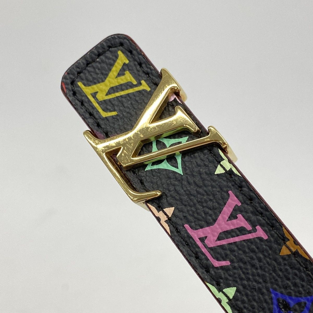  5 pb 1539 ルイヴィトン ベルト モノグラム マルチ サンチュールミニ M 9631 ノワール レディース ベルト 小物