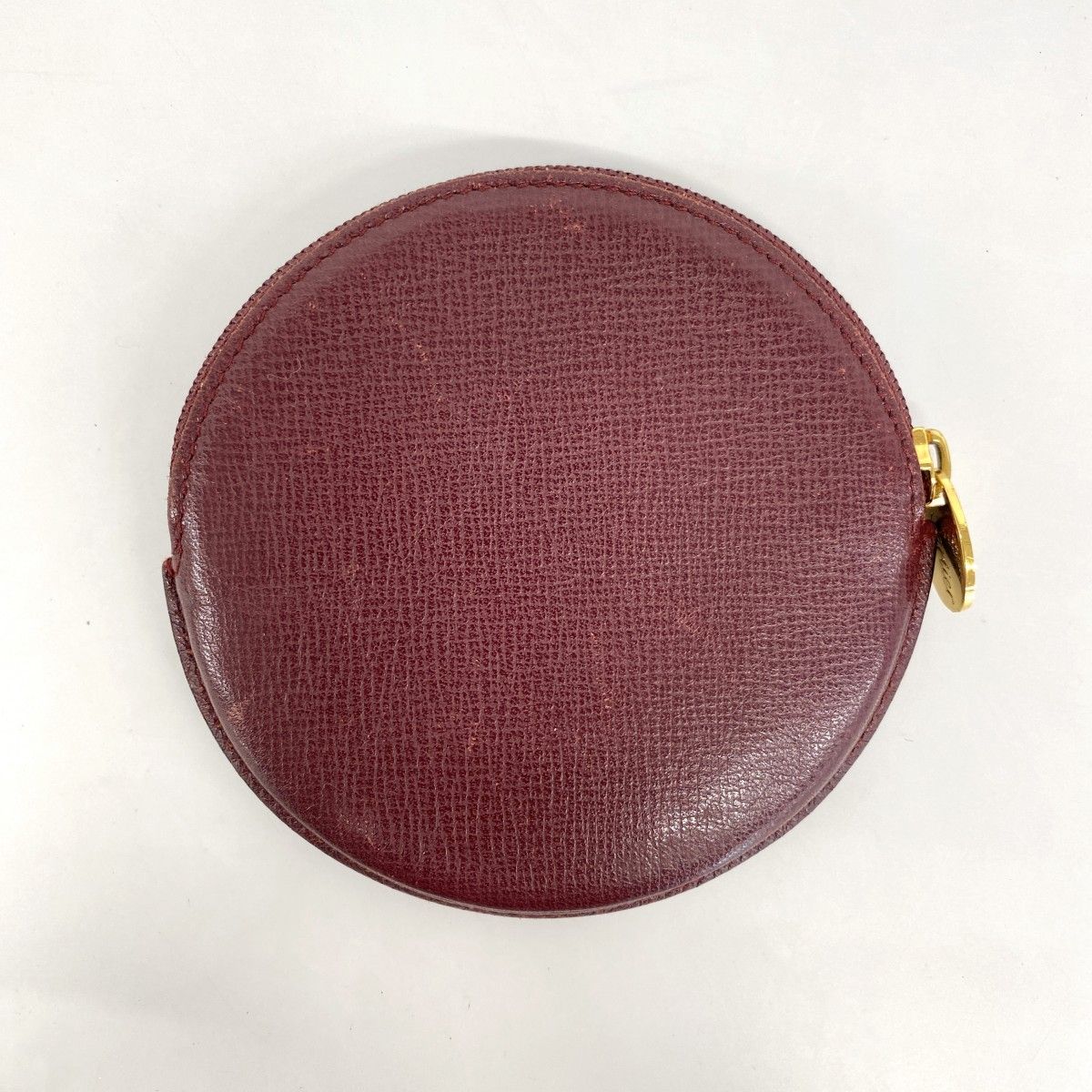 【5pb1549】カルティエ ケース マスト レザー ボルドー ゴールド金具【中古】メンズ レディース ユニセックス 5pb1549】カルティエ コインケース マスト レザー ボルドー ゴールド