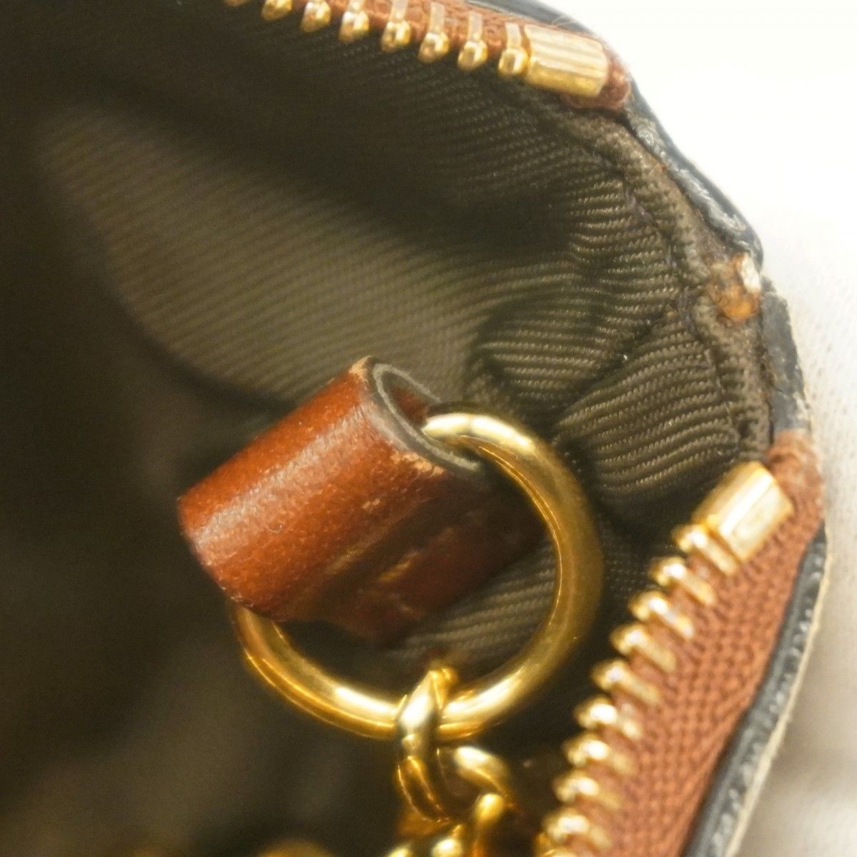 5pb1557】グッチ コインケース GGスプリーム 447964 PVC ブラウン