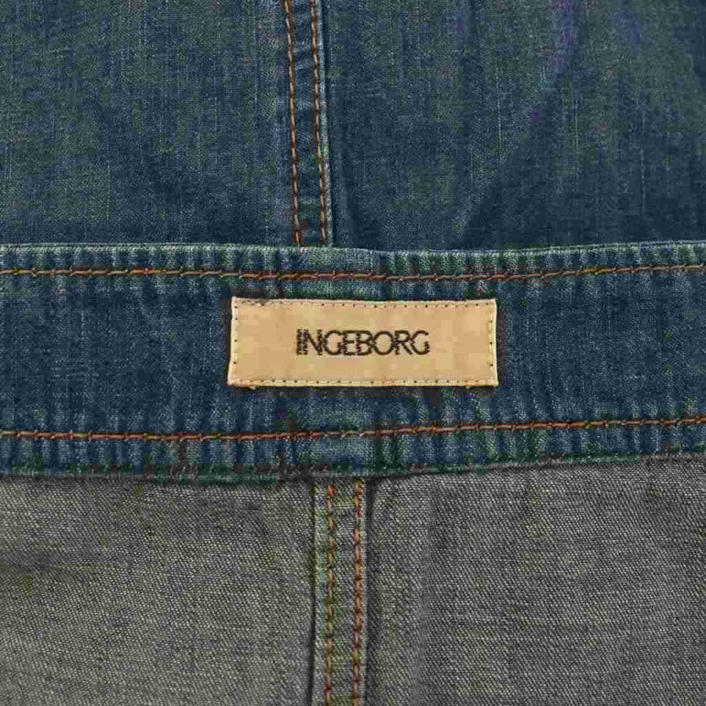 インゲボルグ INGEBORG ジャンパースカート ワンピース デニム 9 青