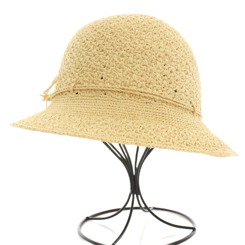 ヘレンカミンスキー ベージュ ストローハット リボン付き ヘレンカミンスキー HELEN KAMINSKI 麦わら帽子 ストローハット