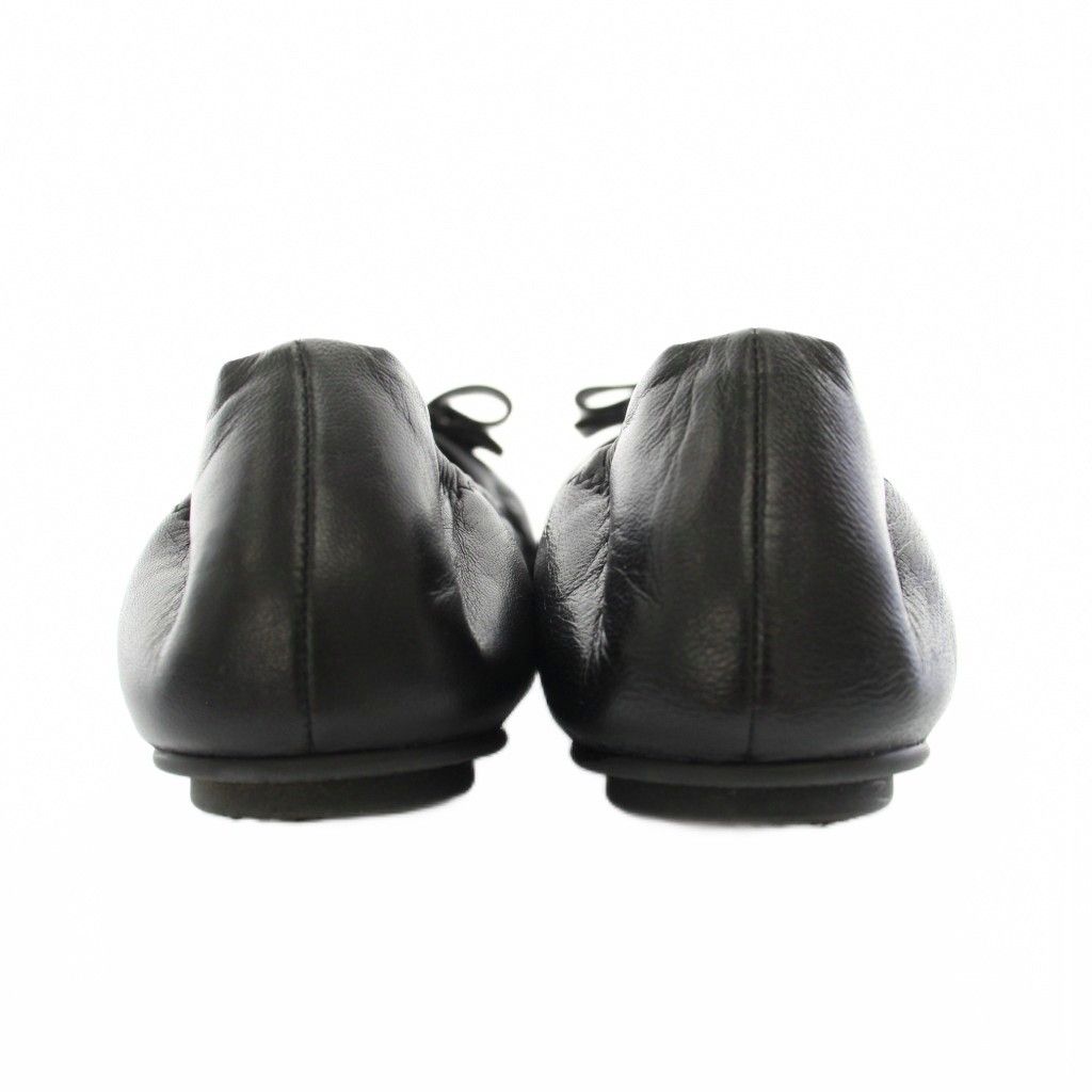  サルヴァトーレフェラガモ Salvatore Ferragamo ヴァラ パンプス バレエシューズ ラウンドトゥ ローヒール レザー 6.5 D 黒 ブラック YN 16089 YT フラットシューズ バレエシューズ パンプス