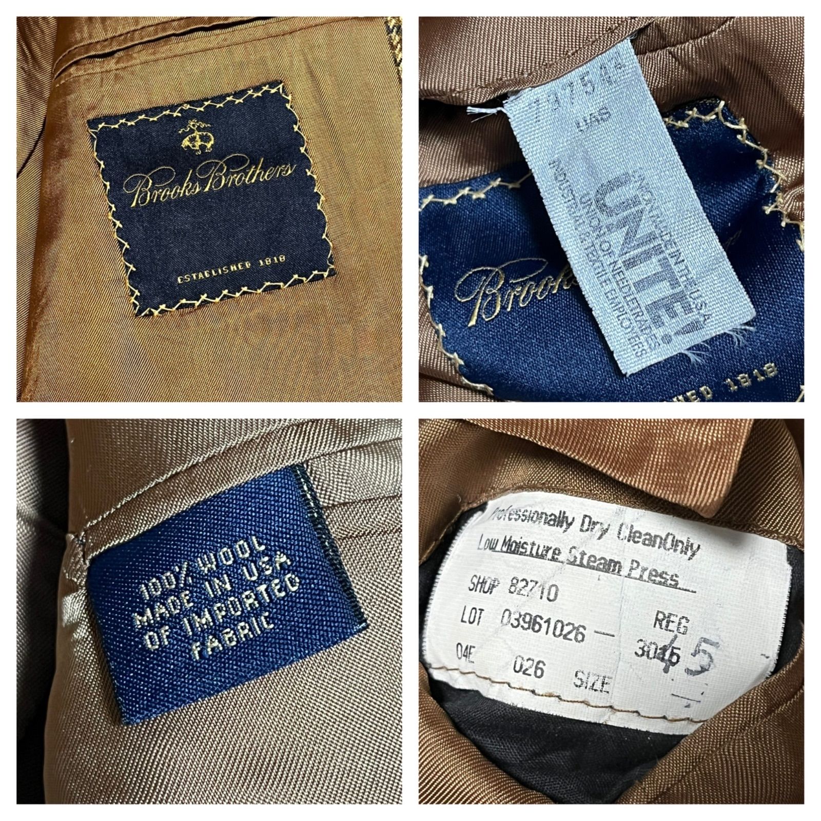 大きいサイズ Brooks Brothers ブルックスブラザーズ テーラード 