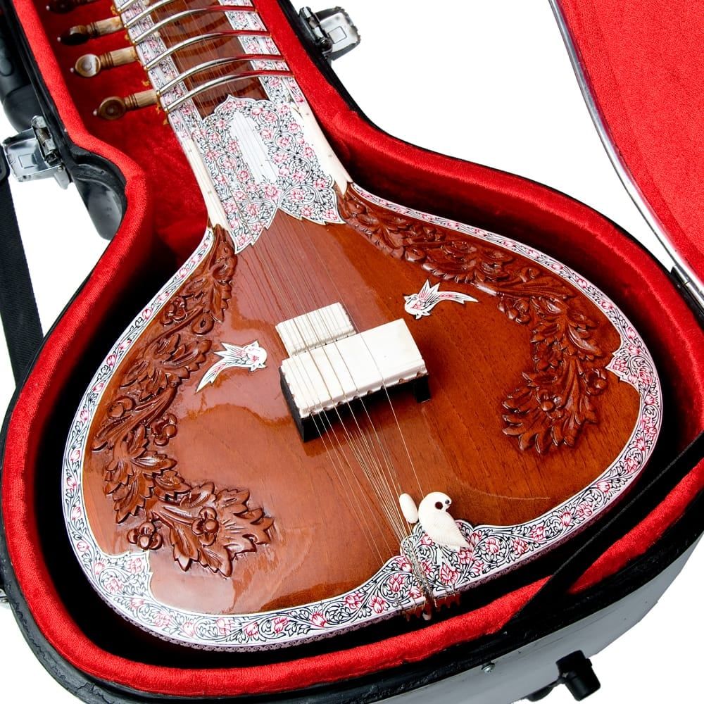 Kartar Music House社製 シタールセット グラスファイバーケース シタール Sitar インド