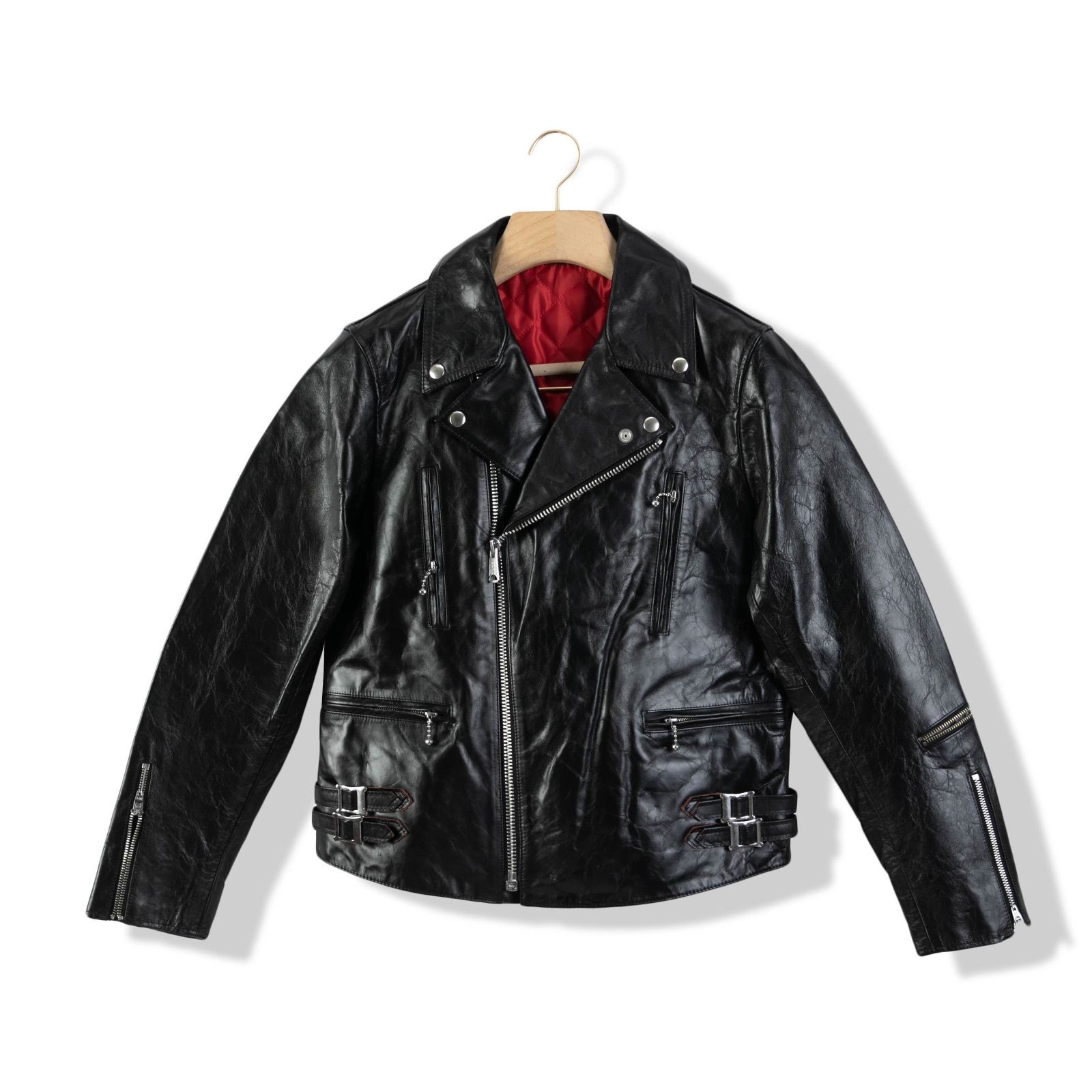 25W 新発売 ライトニング 茶芯ホースハイド 茶芯馬革 レザージャケット