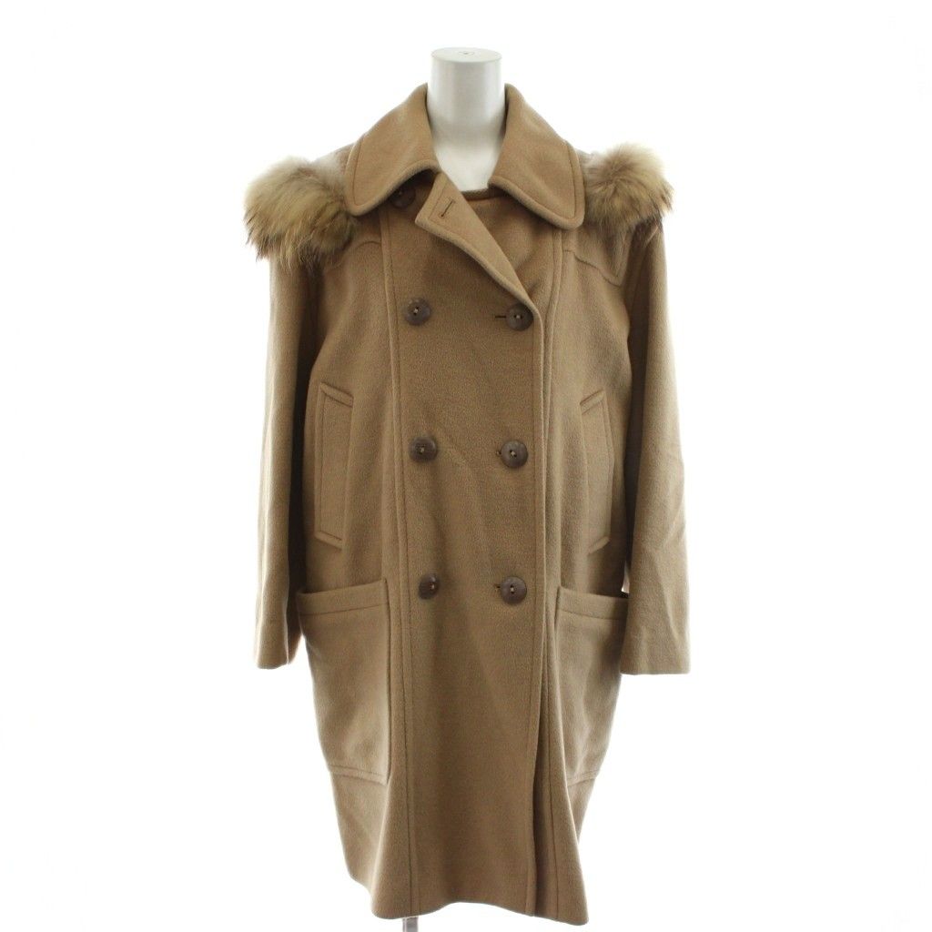 シンツィア ロッカ CINZIA ROCCA コート ロング丈 ダブル ファー