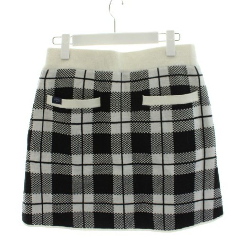 Callaway セットアップ　チェック　ニット　パーカー　スカート ゴルフ キャロウェイ CALLAWAY セットアップ 上下 ニットブルゾン ジャケット