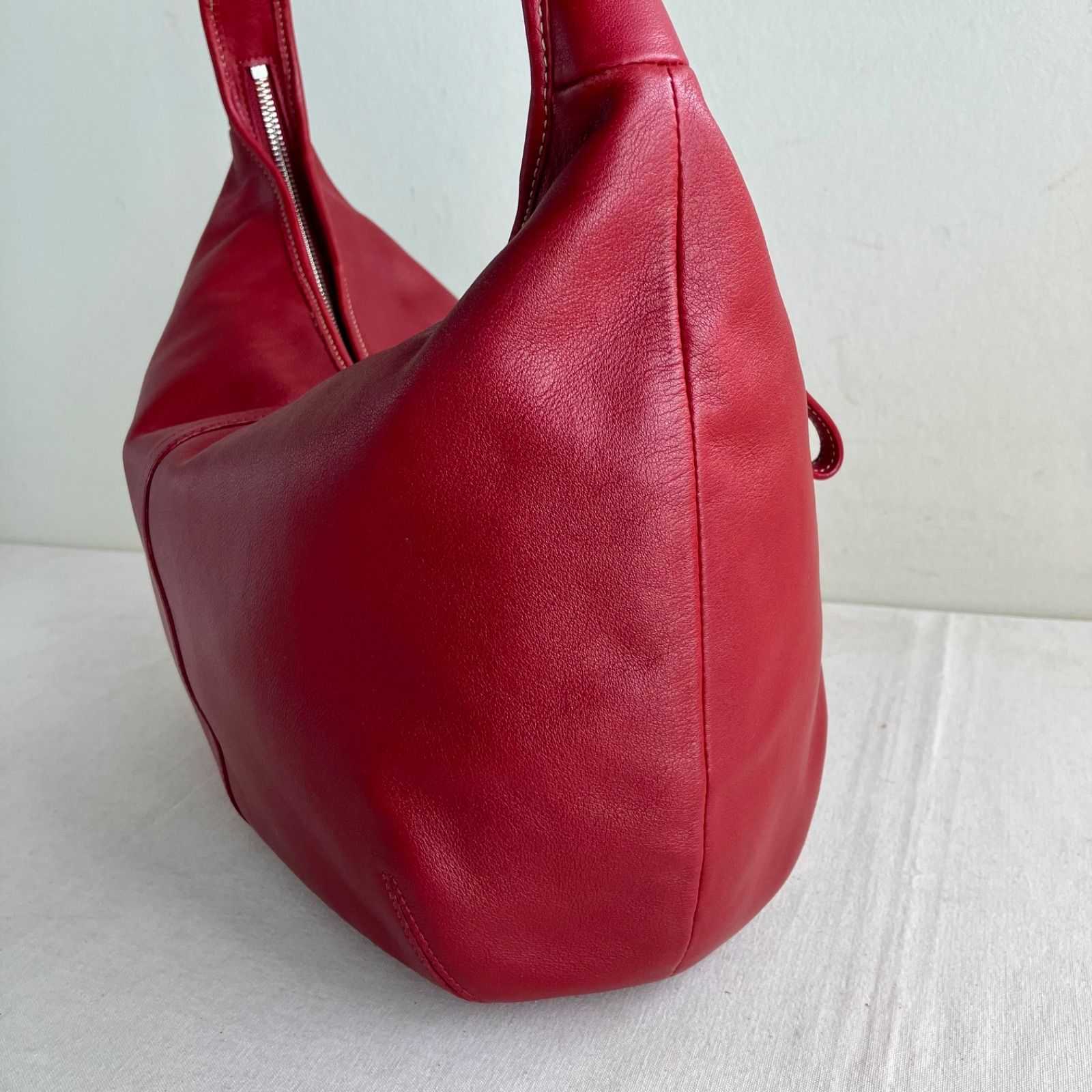 Vintage Coach Ergo Hobo Shoulder Bag Red Cowhide Leather y2k