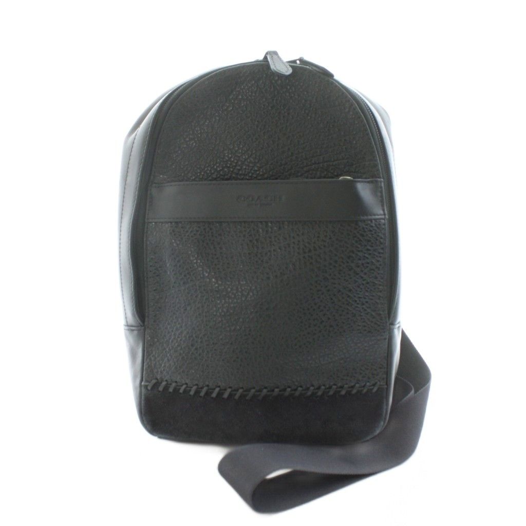 COACH COACH コーチ ボディバッグ スリングバッグ 型押し ブラウン