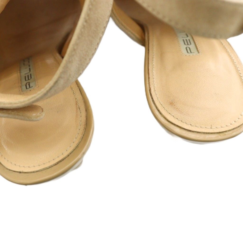 未使用品✨PELLICO ペリーコ　オープントゥサンダル　スエード　ベージュ ペリーコ PELLICO サンダル ストラップ オープントゥ スエード 36