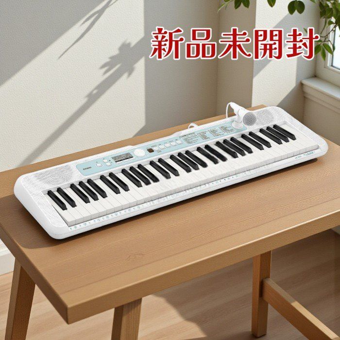 CASIO カシオ キーボード LK 335 光ナビゲーション 61鍵盤 ステップアップレッスン マイク付き USB対応