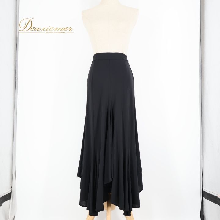 社交ダンス 衣装 スカート ブラック系 チャコットロイヤルダンス