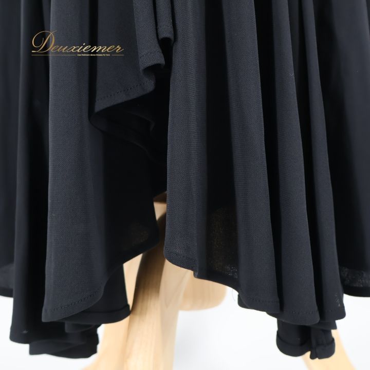 社交ダンス 衣装 スカート ブラック系 チャコットロイヤルダンス