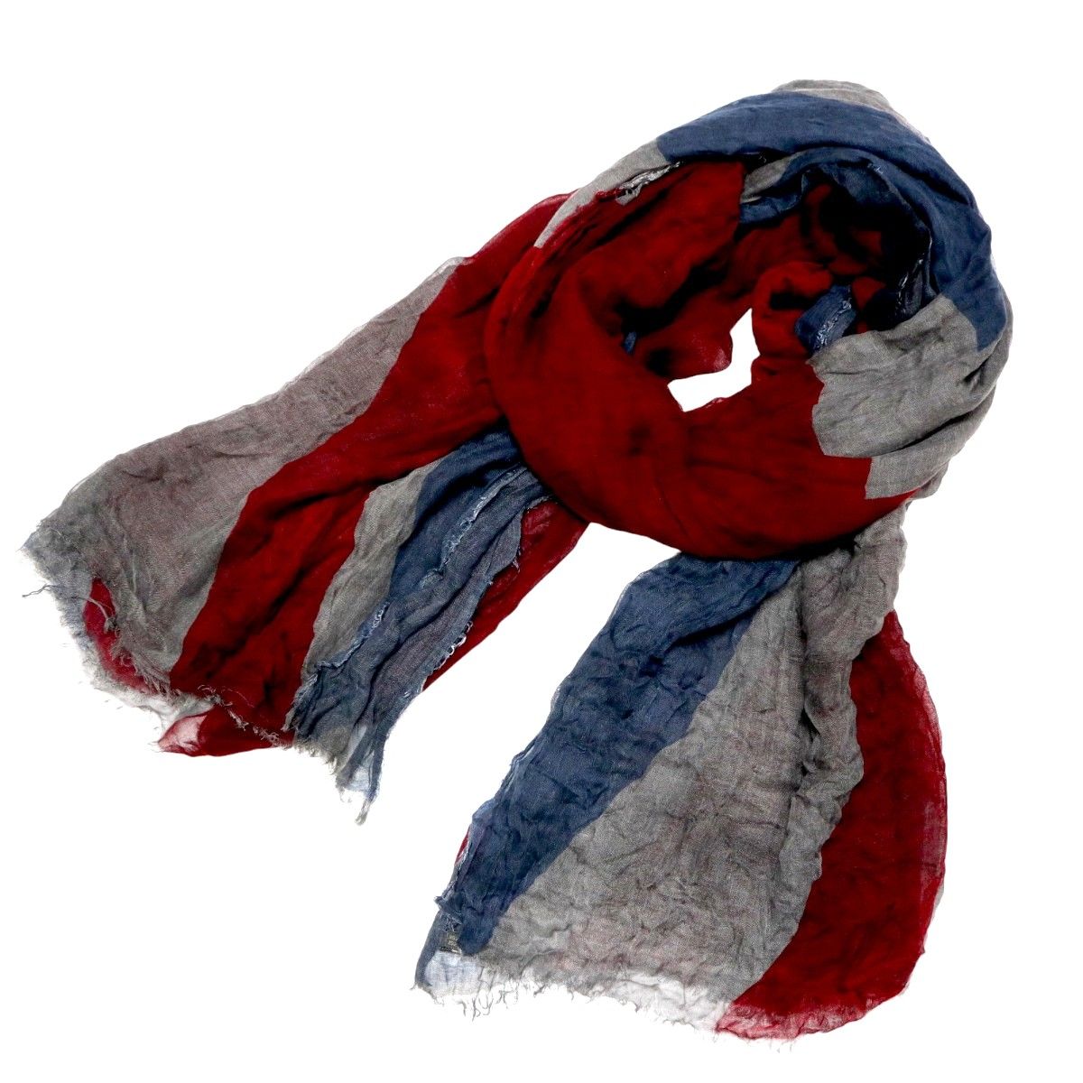 Faliero Sarti ファリエロサルティ イギリス国旗柄 マイクロモダール シルク ストール ショール T 2511-k 107 NP