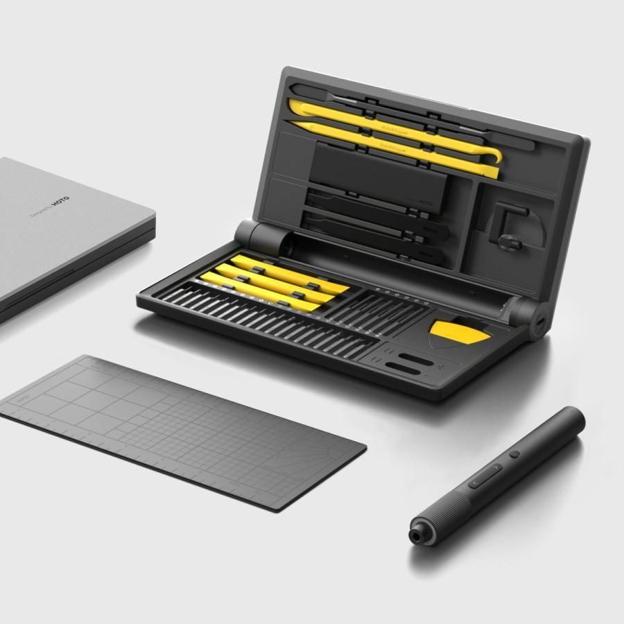 HOTO 精密ドライバーキット Pro LED照明付き 電動ドライバー 48種多用途ビットセット Type C充電 軽量設計 修理 DIY作業