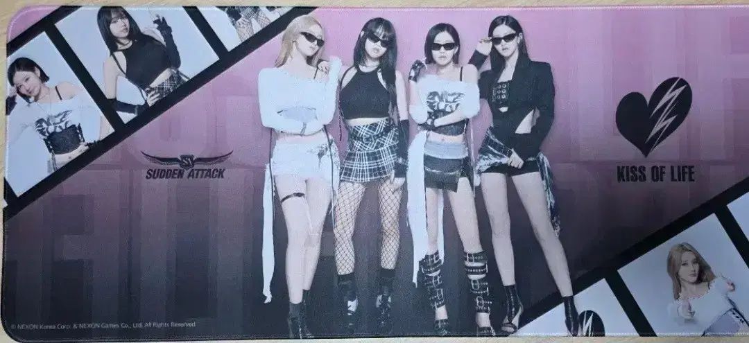 KISS OF LIFE キスオブライフ KIOF Sudden Attack マウスパッド 大型ゲーミングマウスパッド