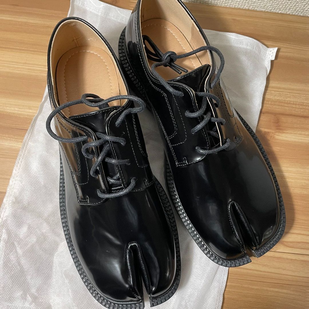 └ メンズ 足袋 レースアップシューズ サイズ42 26cmくらい 黒