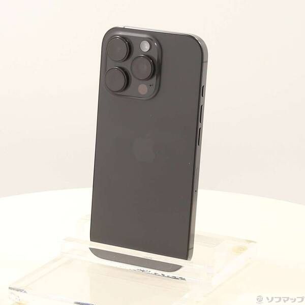 中古品〕 iPhone16 Pro 256GB ブラックチタニウム MYN03J／A SIMフリー