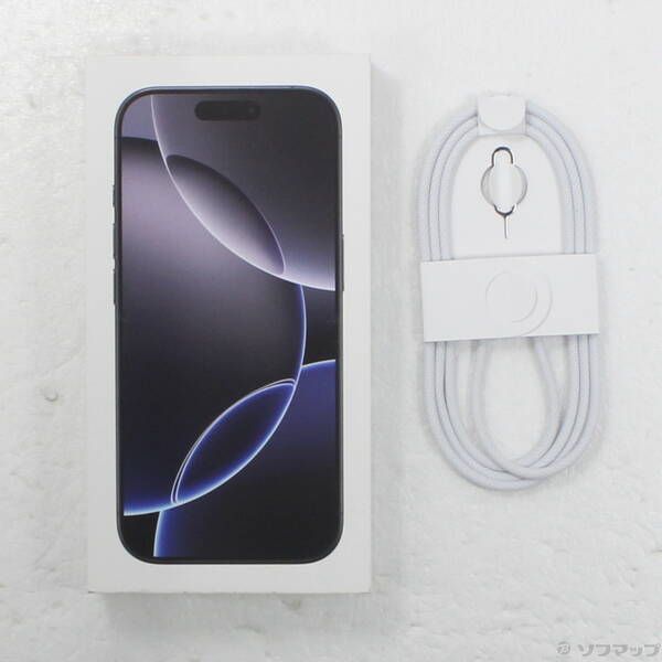 中古品〕 iPhone16 Pro 256GB ブラックチタニウム MYN03J／A SIMフリー