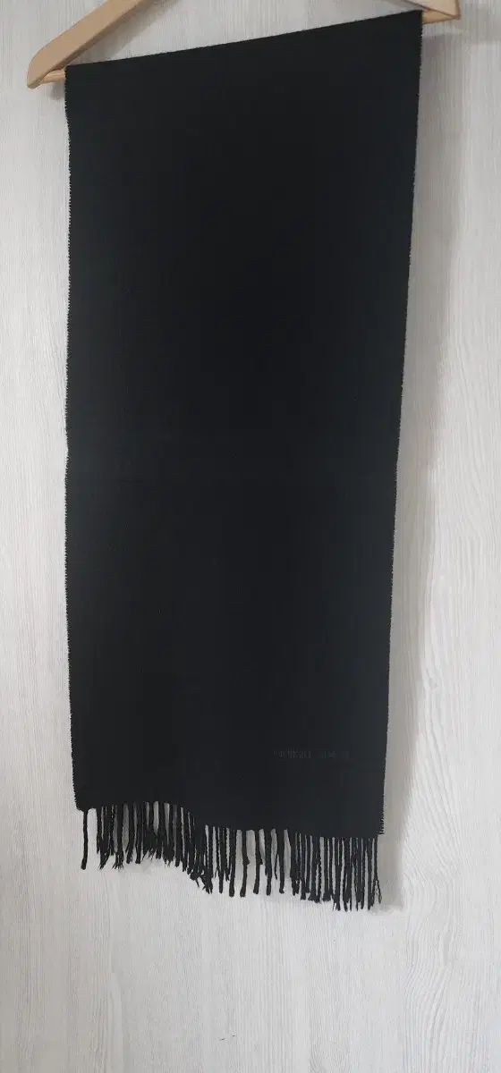 GIORGIO ARMANI(ジョルジオ アルマーニ) カシミア ブラック マフラー 割引