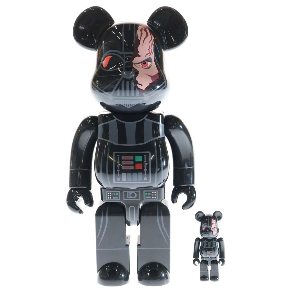 MEDICOM TOY メディコムトイ ベアブリック DARTH VADER TM DAMAGE Ver 400%100％ ダースベイダー ダメージ加工バージョン ブラック フギュア 人形