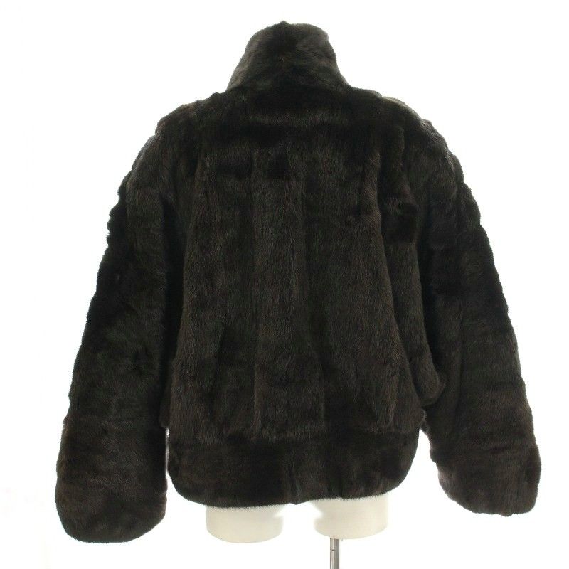 blackglama 毛皮コート ミンク ショート丈 コート 165 cm 焦げ茶 ブラウン G