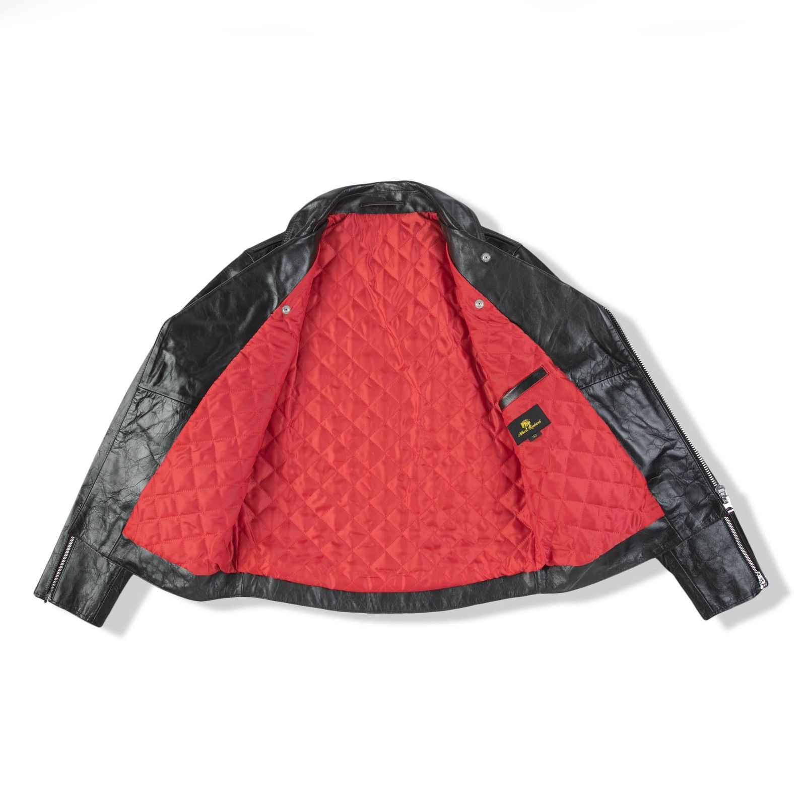 ライトニング 茶芯ホースハイド ダブルライダースレザージャケット L