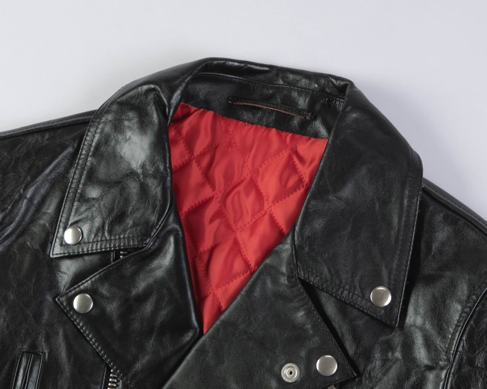 ライトニング 茶芯ホースハイド ダブルライダースレザージャケット L