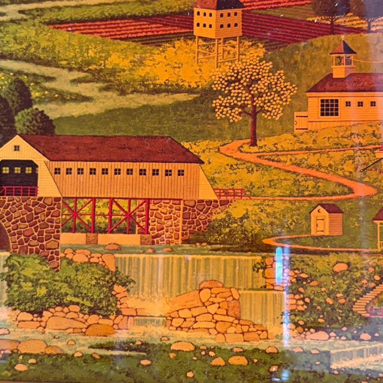  アンティーク トレイ お盆 木製 country風景 その他 テーブル用品