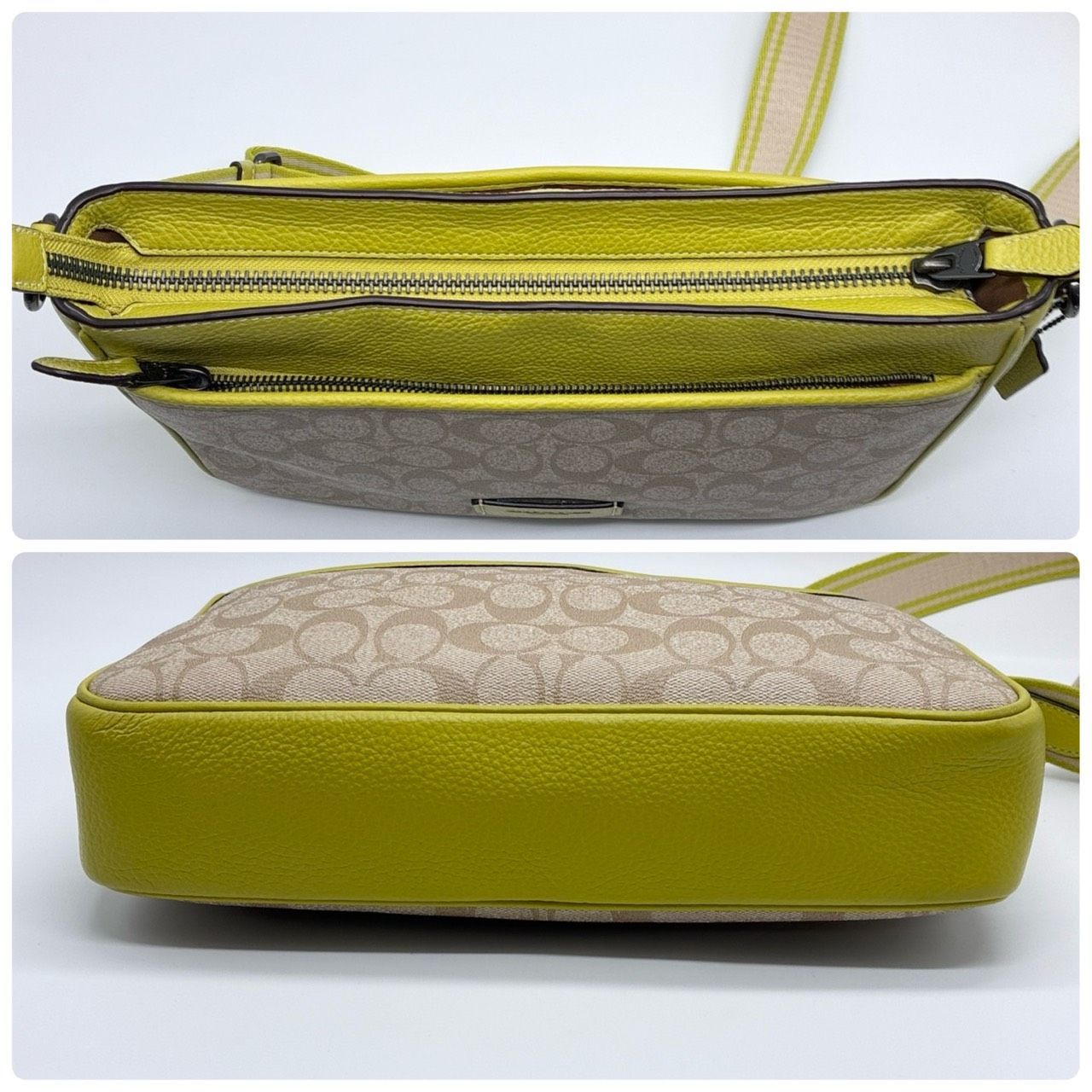 極美品】COACH コーチ シグネチャー ショルダーバッグ CH076 レザー