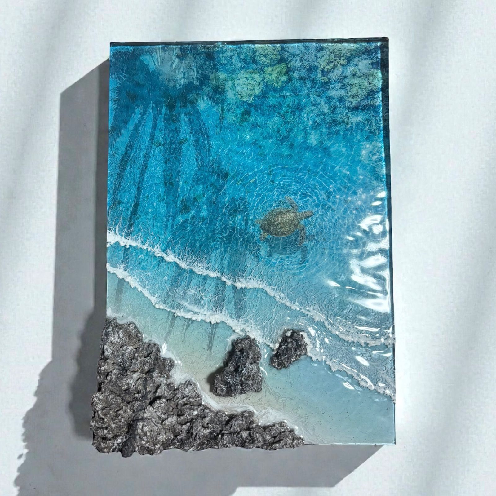 オーシャンアート　美ら海　海の置き物　トレイ　南国 オーシャンアート 美ら海 インテリア 海の置き物 雑貨 南国