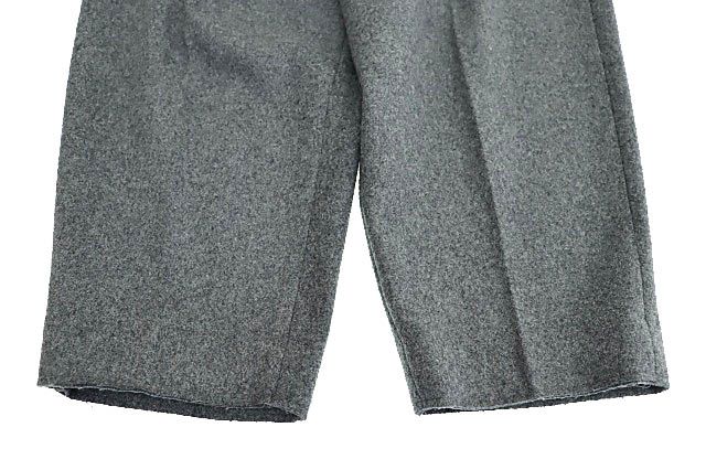 【中古】FUMITO GANRYU フミト ガンリュウ 20AW ウール バギー スラックス パンツ FU4-PA-15 1 グレー 251211 メンズ FUMITO GANRYU フミト ガンリュウ 20AW ウール バギー スラックス