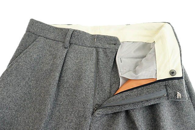 FUMITO GANRYU 20AW ウールパンツ FU4-PA-15 FUMITO GANRYU フミト 注文 ガンリュウ 20AW ウール バギー スラックス