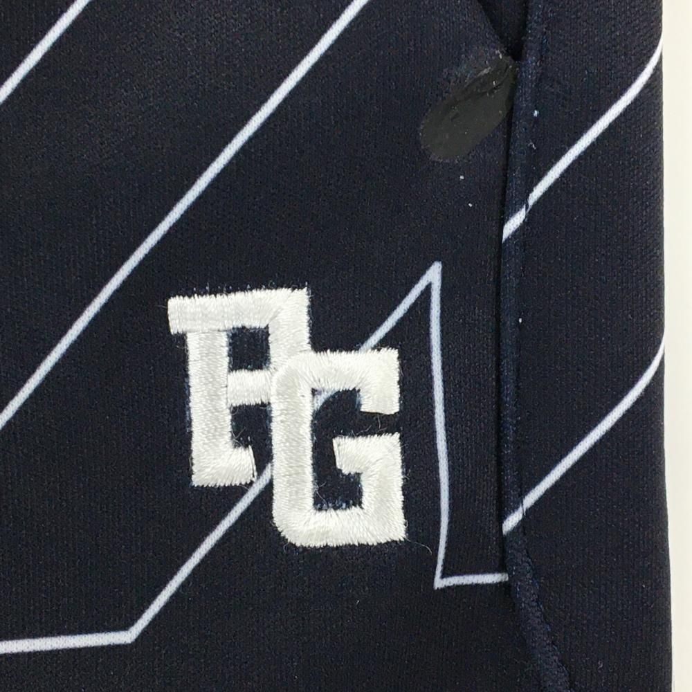 超美品】パーリーゲイツ ジョガーパンツ ネイビー×白 千鳥格子 裏起毛