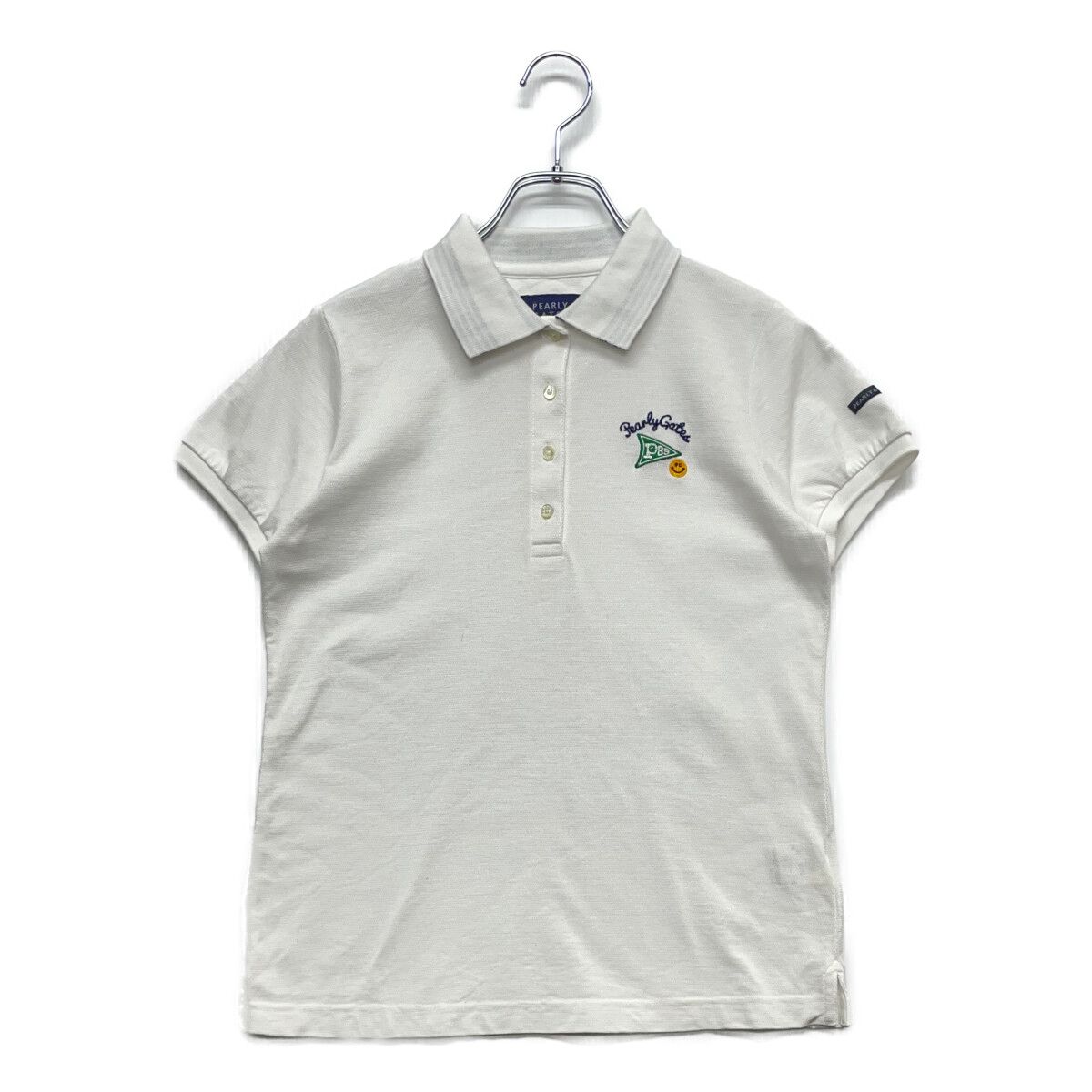 中古 レディース パーリーゲイツ PEARLY GATES 半袖ポロシャツ 0(S) 白