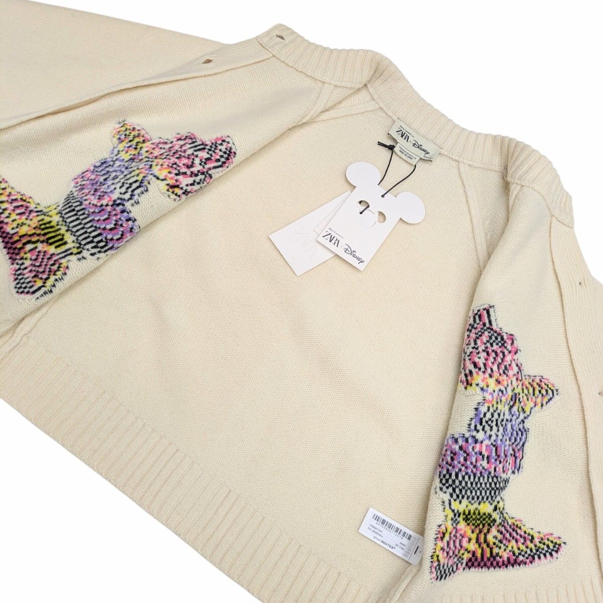 美品 DAISY DUCK WOOL CARDIGAN HARRY LAMBERT FOR ZARA X DISNEY ザラ