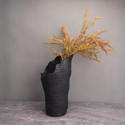 花瓶 大きい おしゃれ フラワーベース 白 黒 インテリア 雑貨 玄関 リビング 北欧 モダン シンプル ホワイト ブラック
