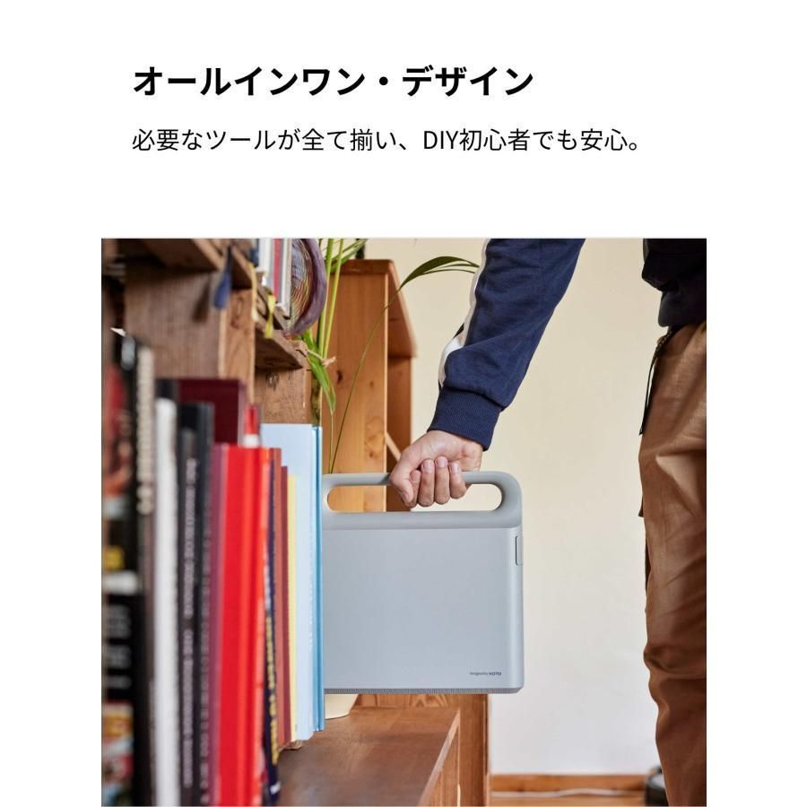 HOTO 12 V ブラシレスドリル ドライバーセット 電動 工具セット Type-C充電 金属用 木材用 マグネット式 10本S 2合金鋼ビット