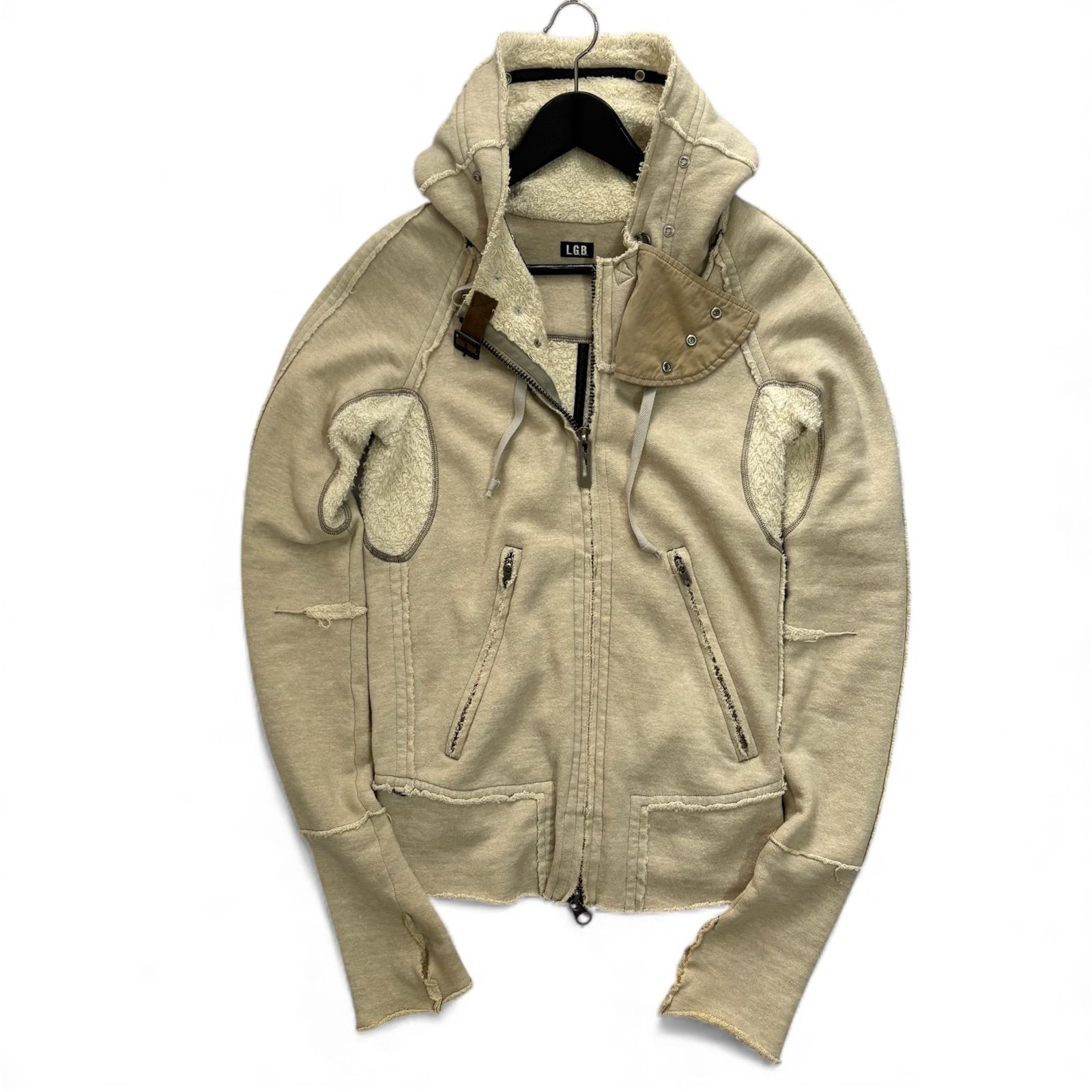 00s LGB ルグランブルー ジップ パーカー ベージュ サイズ1 archive