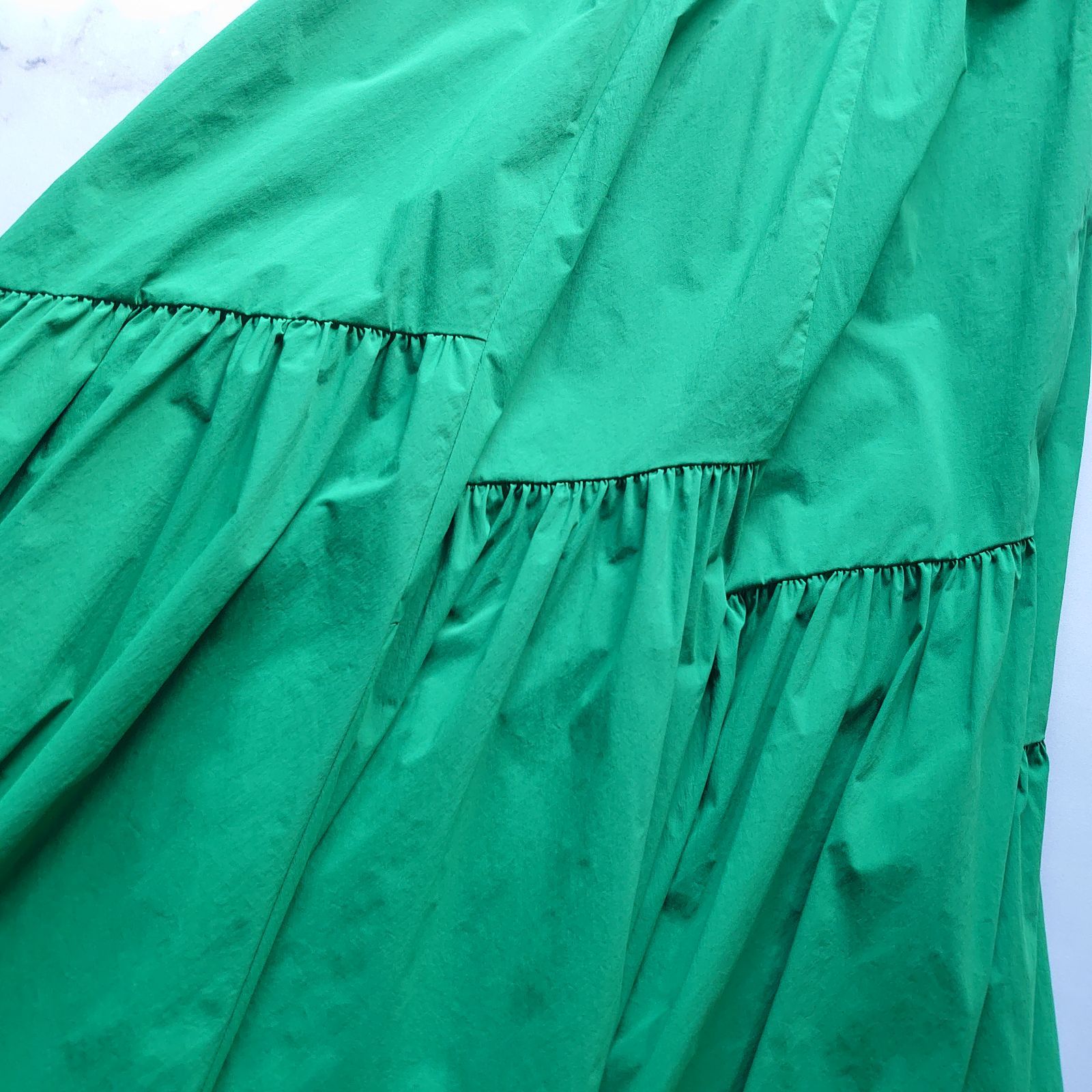 【ハウスオブロータス】ナイロンタスランティアードスカート　日本製 ナイロンタスランティアードスカート ｜ハウス オブ ロータス＜HOUSE