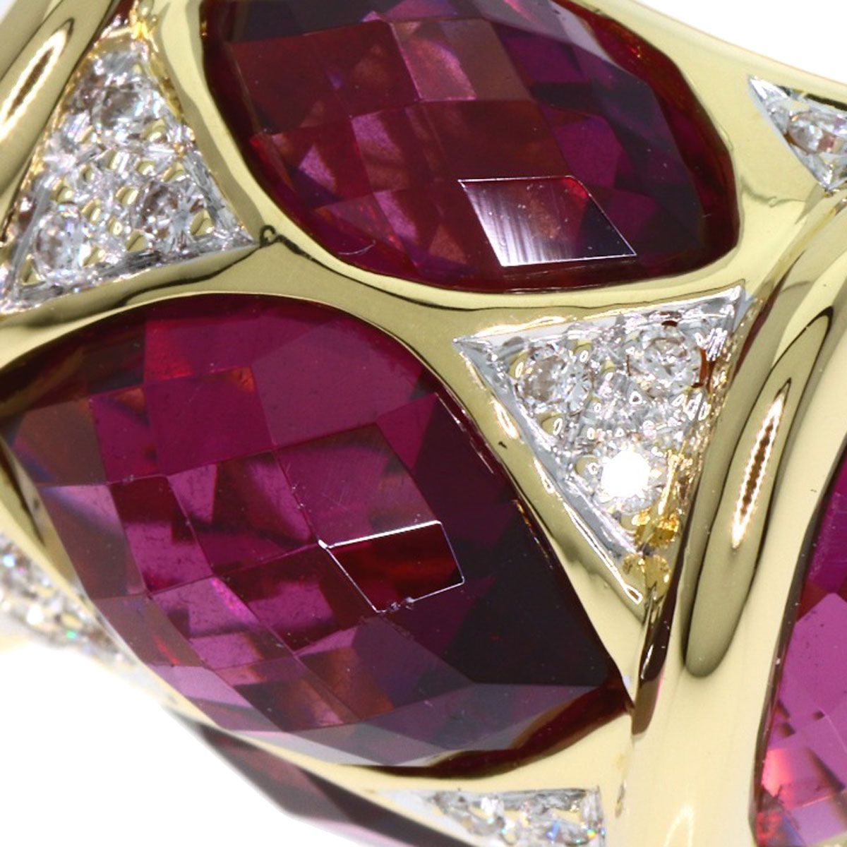  SELECT JEWELRY セレクトジュエリー ストーン ダイヤモンド リング 指輪 K 18 YG レディース その他 アクセサリー