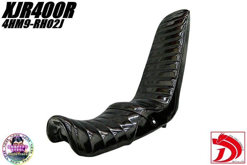 ＸＪＲ４００Ｒ　後期　黒エナ６０ｃｍ　三段シート/ブラック3段 補強入り XJR400R後期 黒エナ60cm 三段シート/ブラック3段 補強入りBLACK ロング
