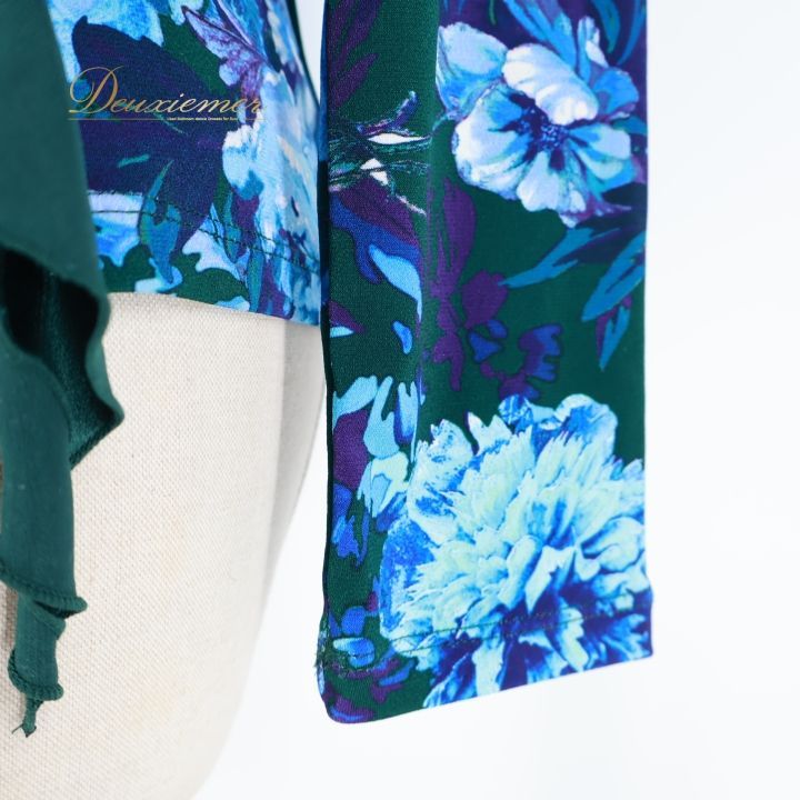 社交ダンス 衣装 トップス ブラウス グリーン系 チャコットロイヤル