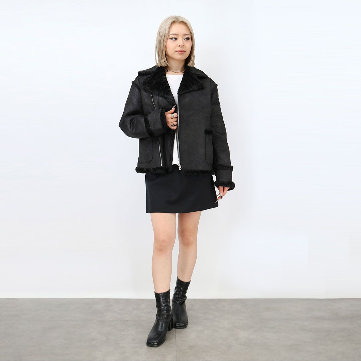  MM 6 Maison Margiela KIDS エムエムシックス メゾンマルジェラ キッズ 大人もOK M 60834 フェイクムートンジャケット フェイクファー アウター ブランド その他 コート