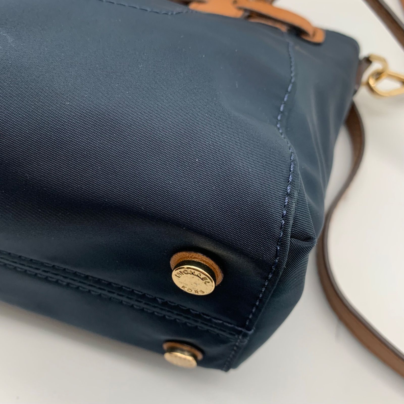 EF1211-9-2 MICHAEL KORS マイケルコース 2WAYバッグ MKチャーム付き 