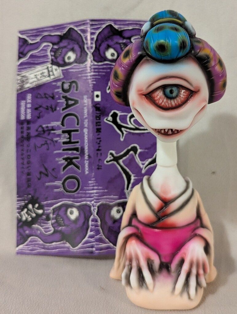 かっこわらい雑貨店 さちこ 青×紫髪/薄ピンク着物/ピンク帯 - メルカリ