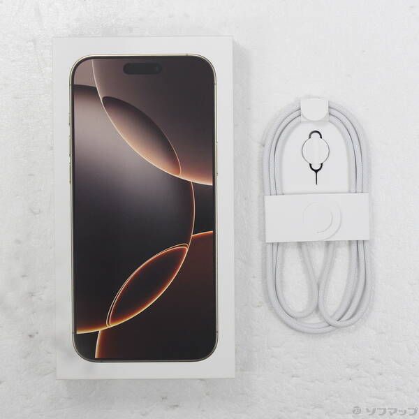 中古品〕 iPhone16 Pro Max 256GB デザートチタニウム MYWJ3J／A SIM